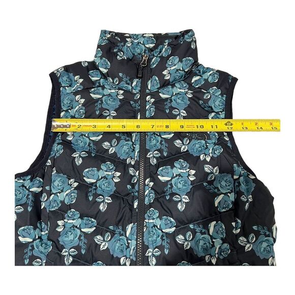 NWT‎ The North Face Women's 550 Goose Down Puffer Vest Blue Floral Insulated S - Picture 5 of 16